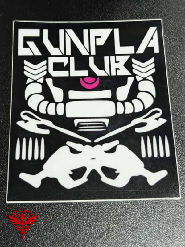 "Gunpla Club" Futuristic Sticker
